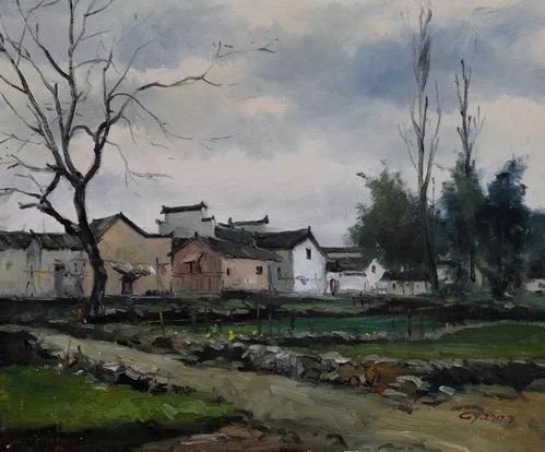 《村边》50×60cm.jpg